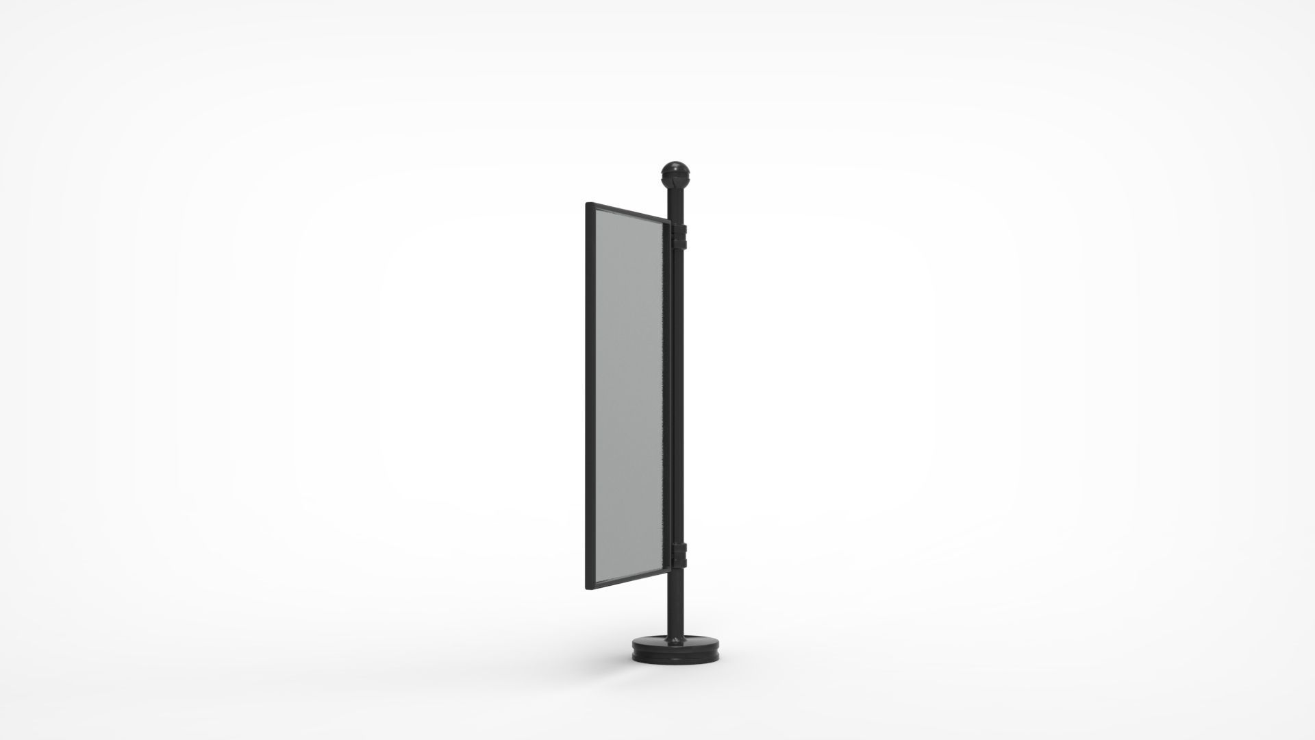 Outdoor Advertising Stand V6 3D model_15