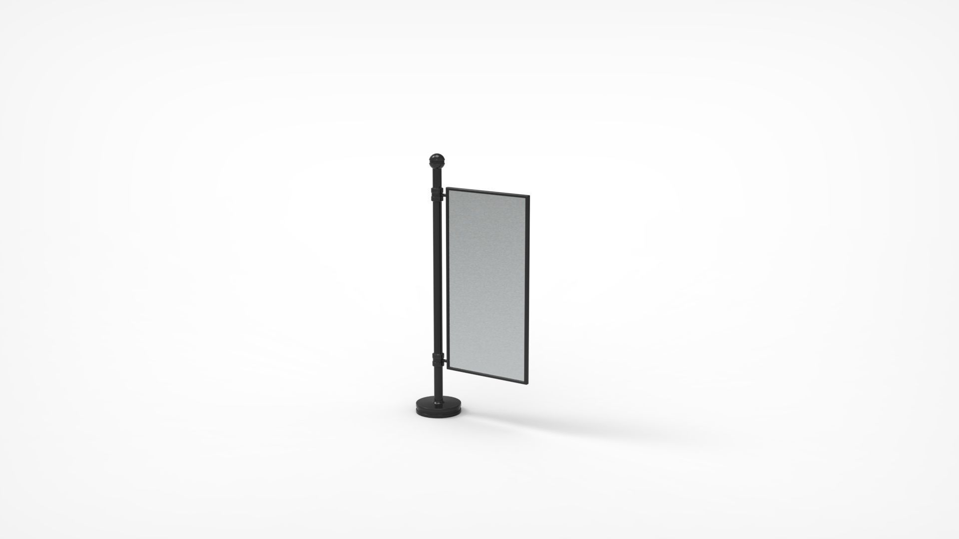 Outdoor Advertising Stand V6 3D model_19