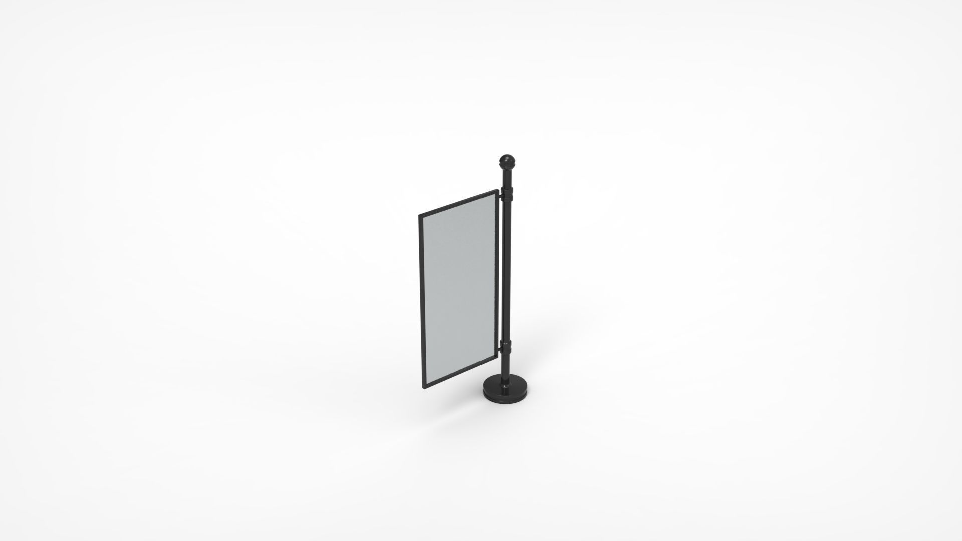 Outdoor Advertising Stand V6 3D model_16