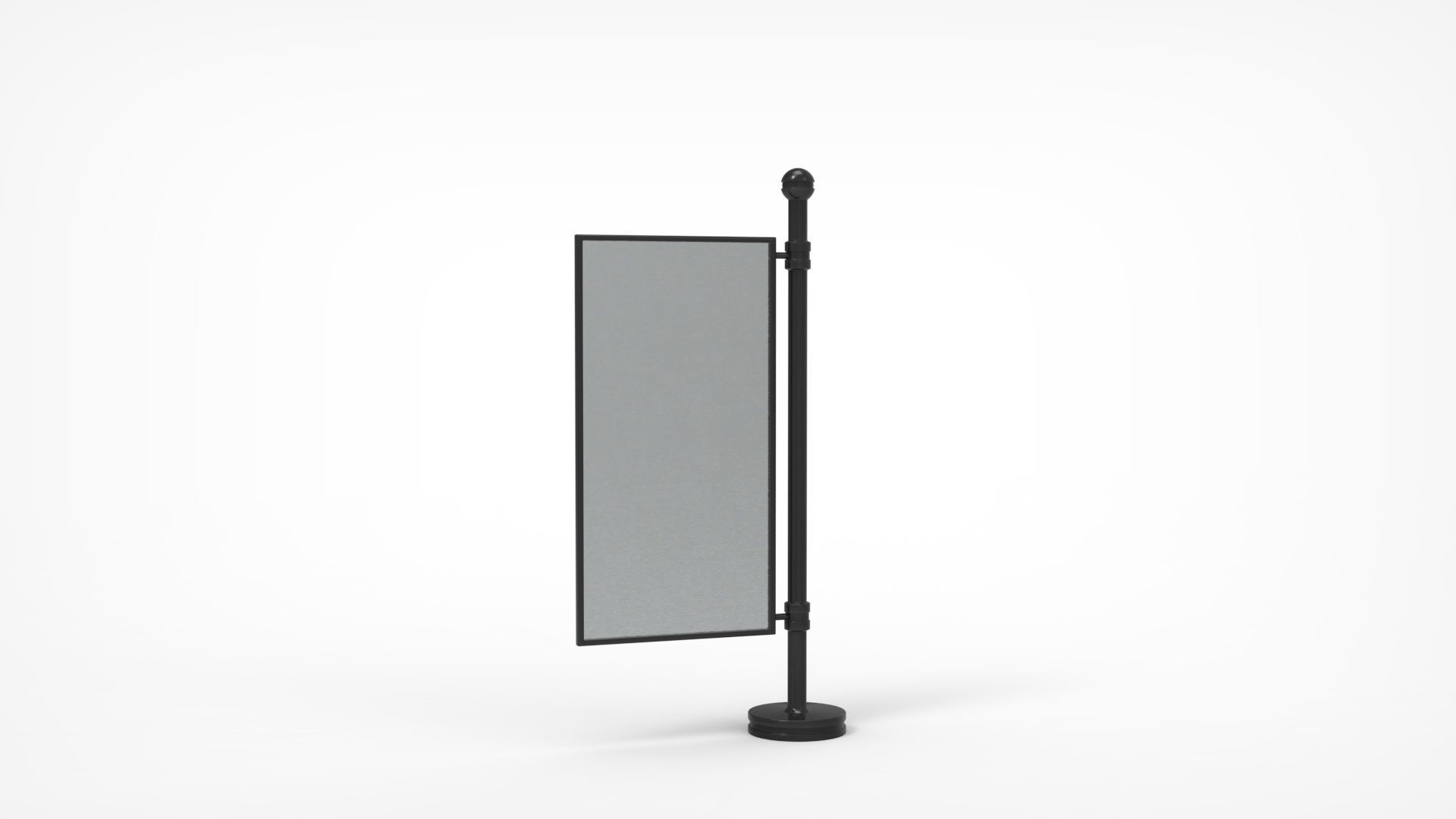 Outdoor Advertising Stand V6 3D model_13