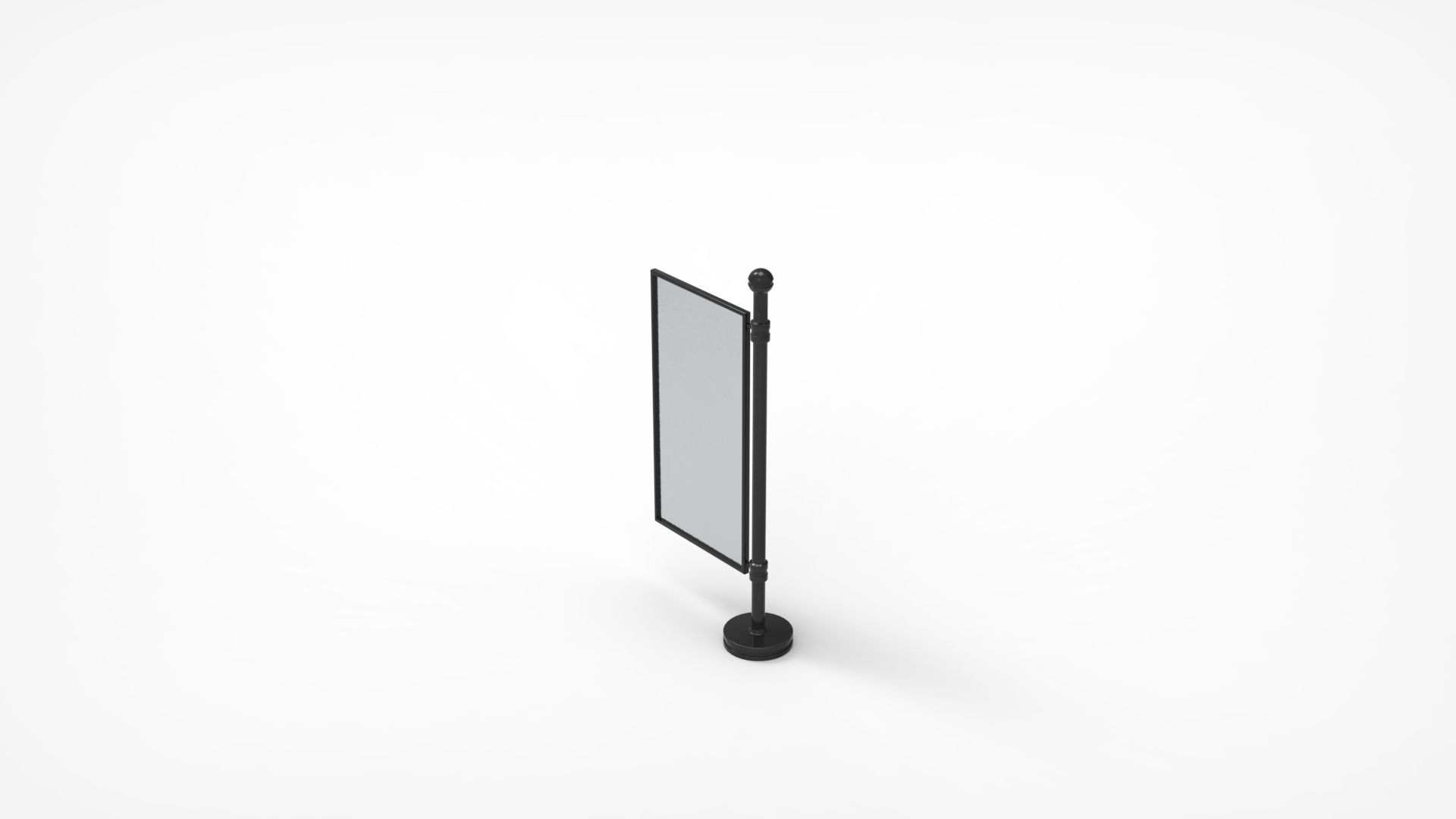 Outdoor Advertising Stand V6 3D model_17