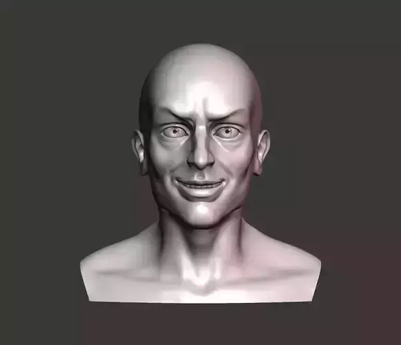 Evil man head
