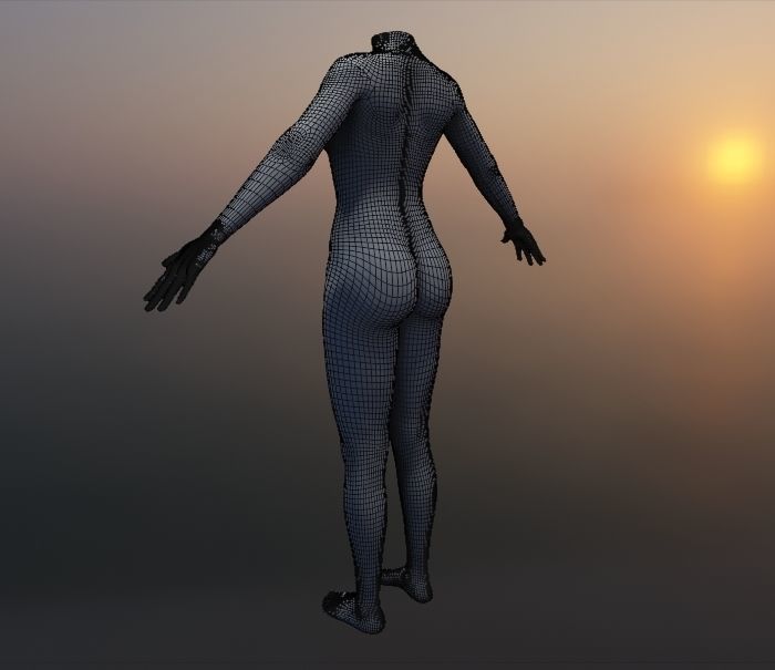 Female body 3D model_4