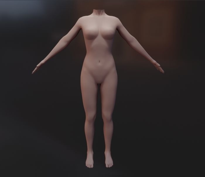Female body 3D model_2