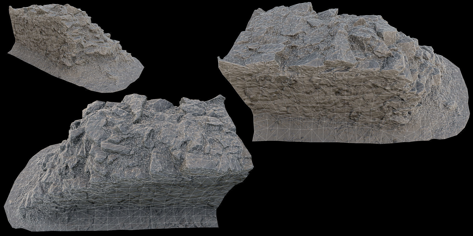 Walls Pack Low-poly 3D model_26