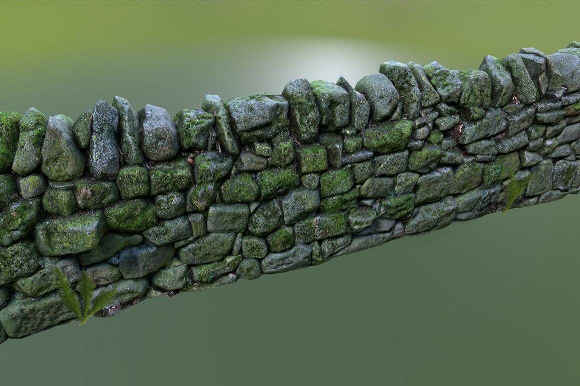 Walls Pack Low-poly 3D model_17