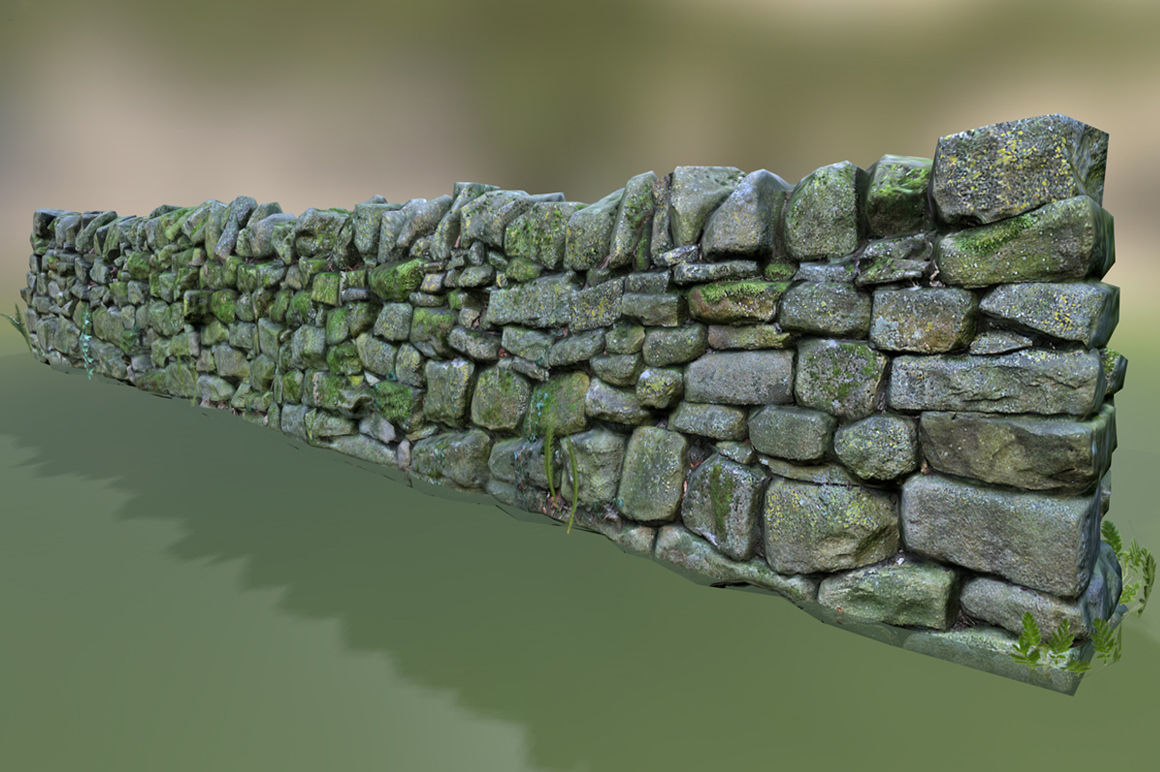Walls Pack Low-poly 3D model_14