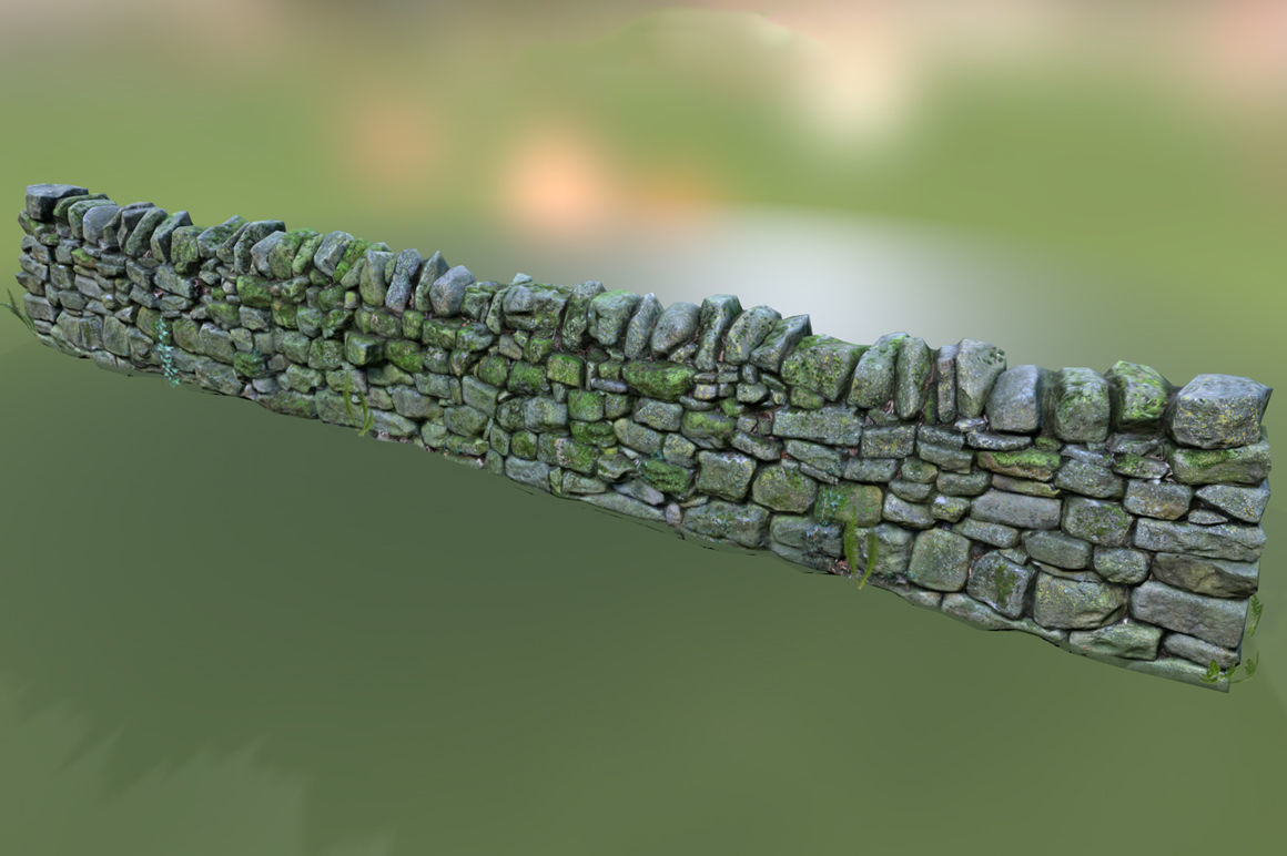 Walls Pack Low-poly 3D model_6