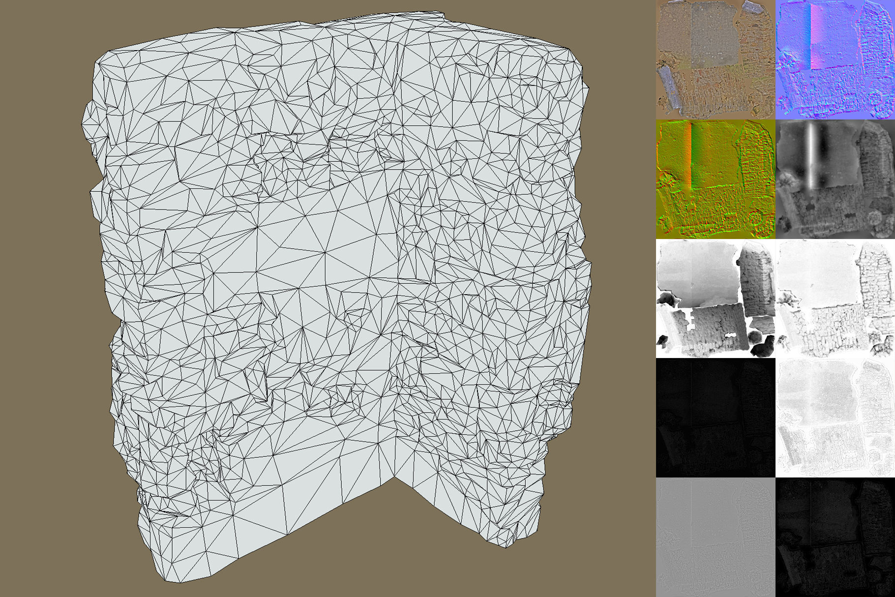 Walls Pack Low-poly 3D model_42