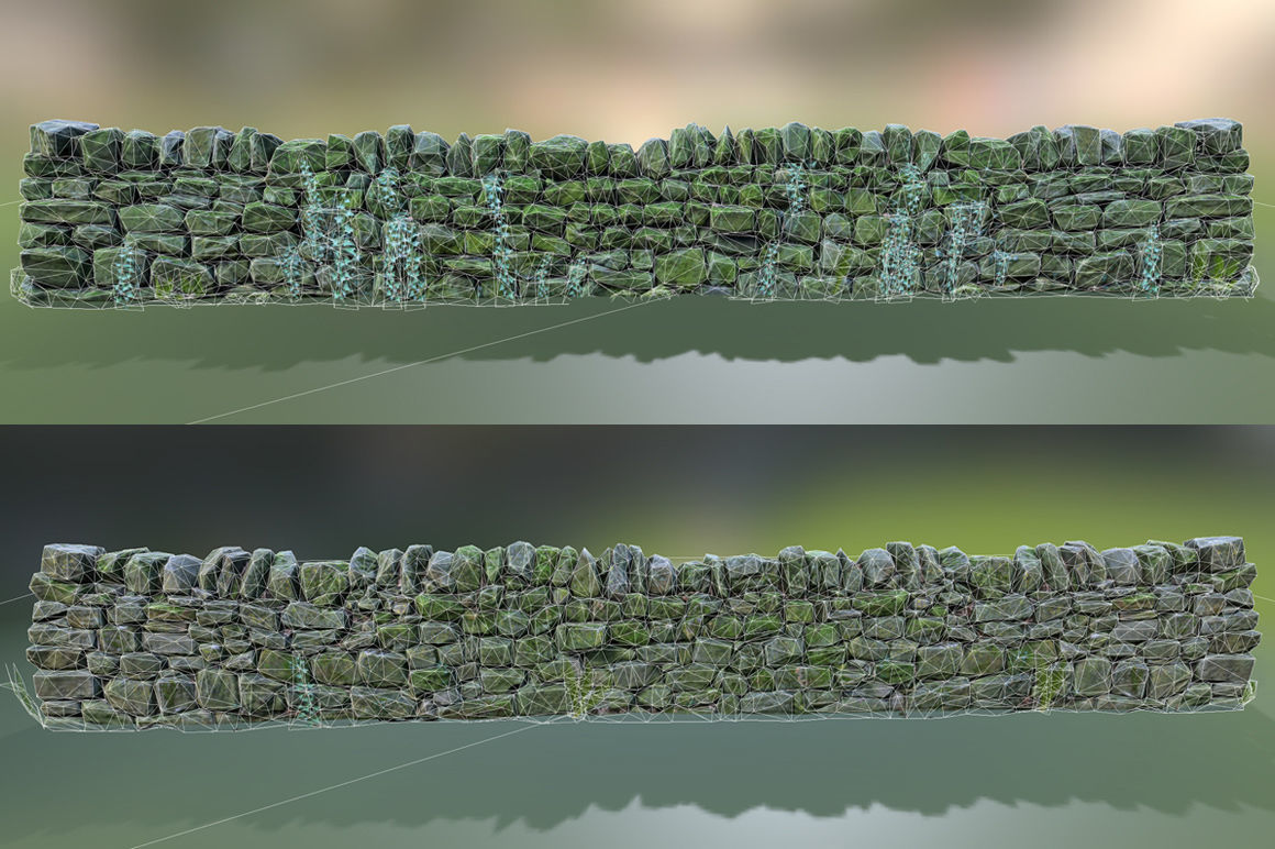 Walls Pack Low-poly 3D model_20