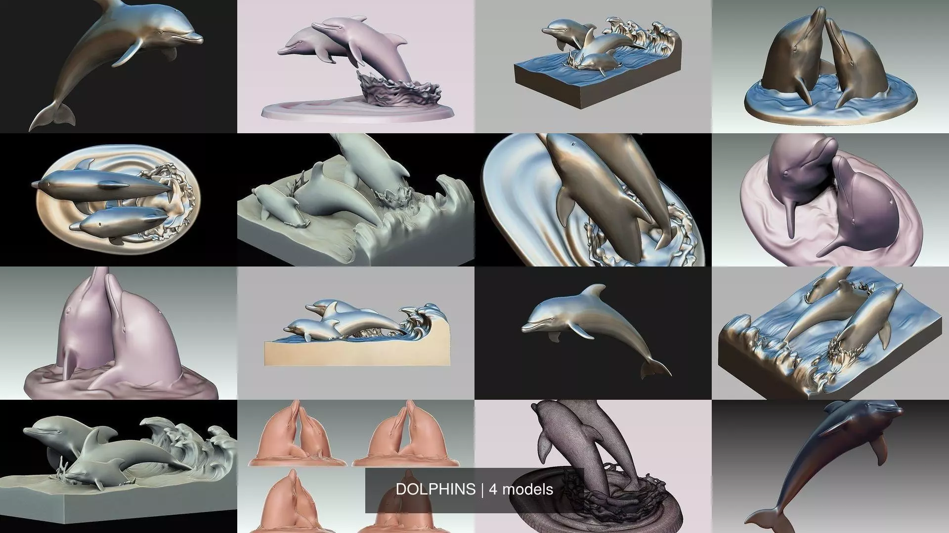 DOLPHINS 3D Model Collection_0