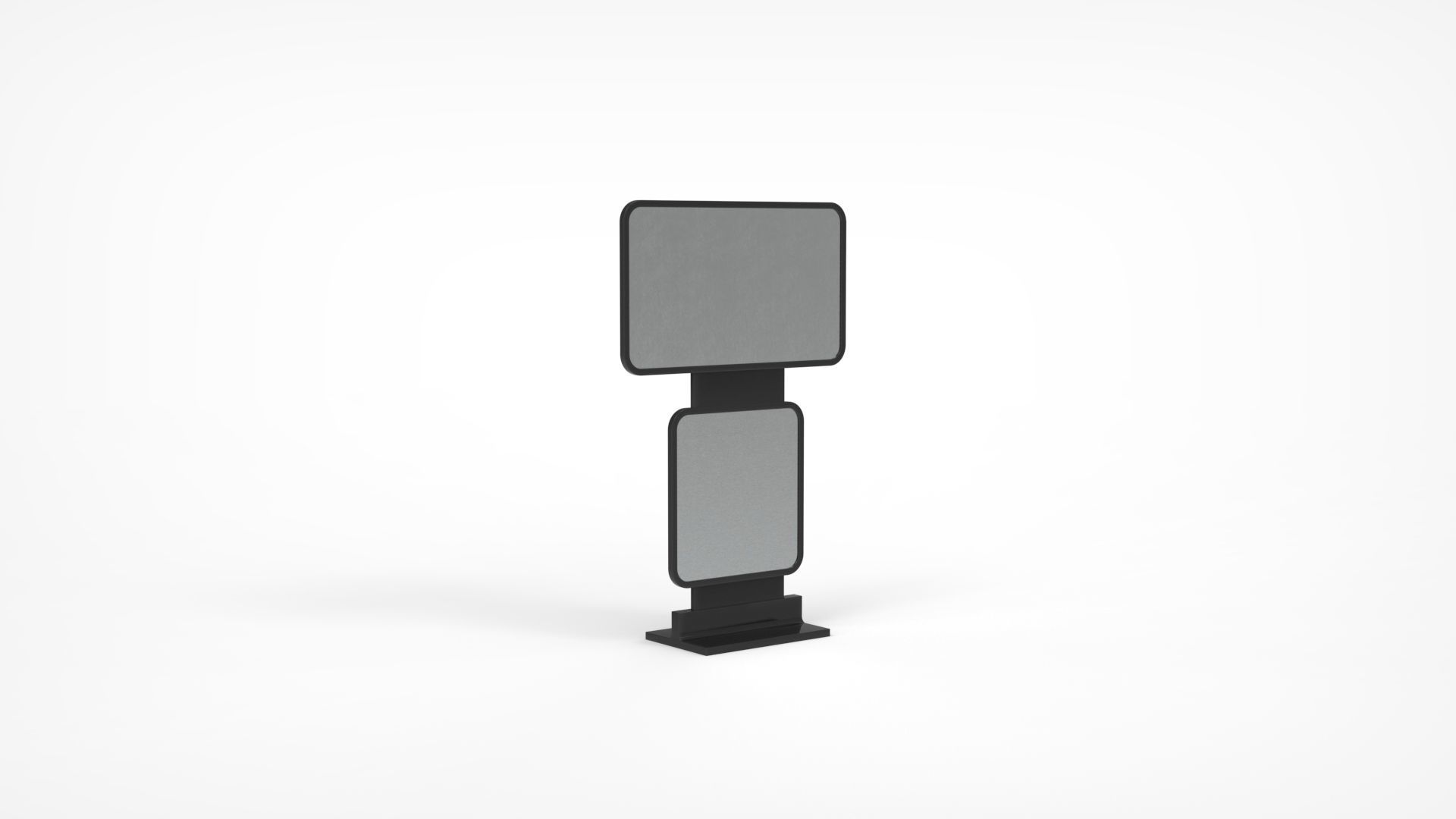 Outdoor Advertising Stand V12 3D model_4