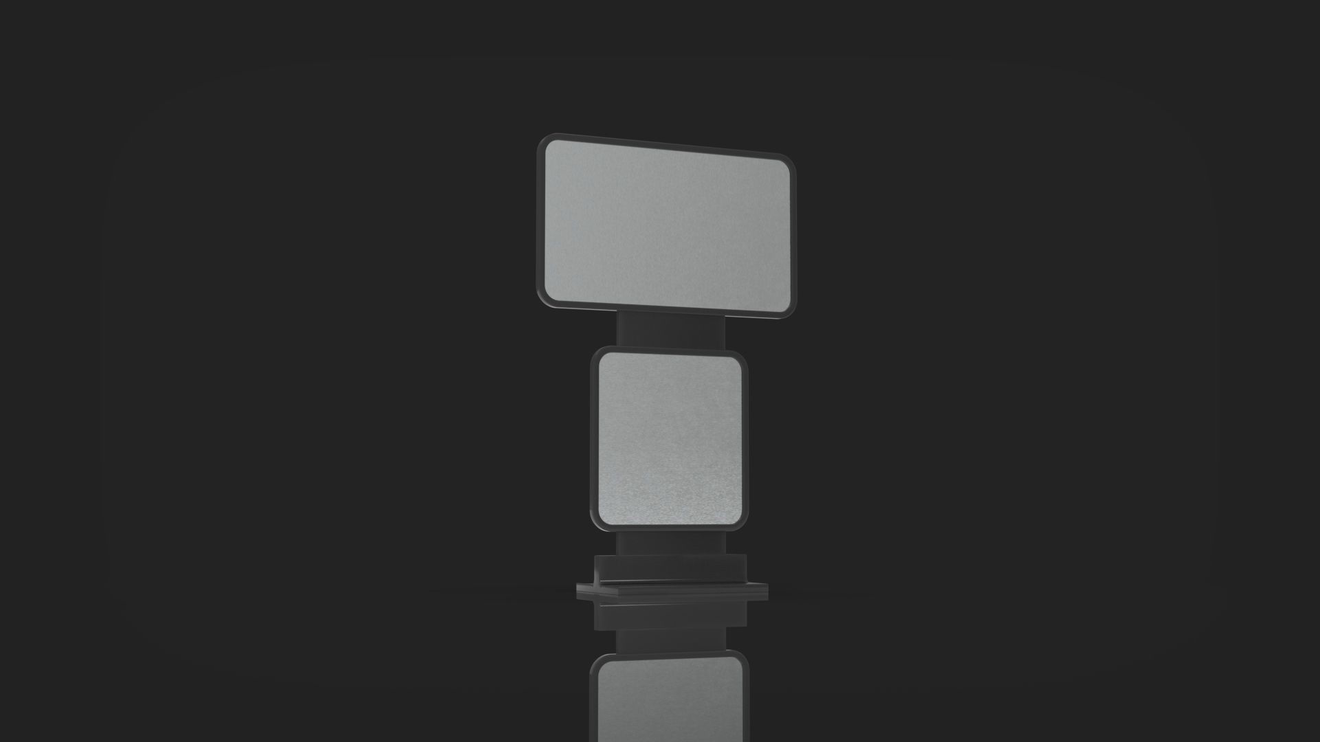 Outdoor Advertising Stand V12 3D model_13