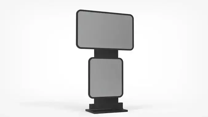 Outdoor Advertising Stand V12 3D model Outdoor Advertising Stand V12 3D model