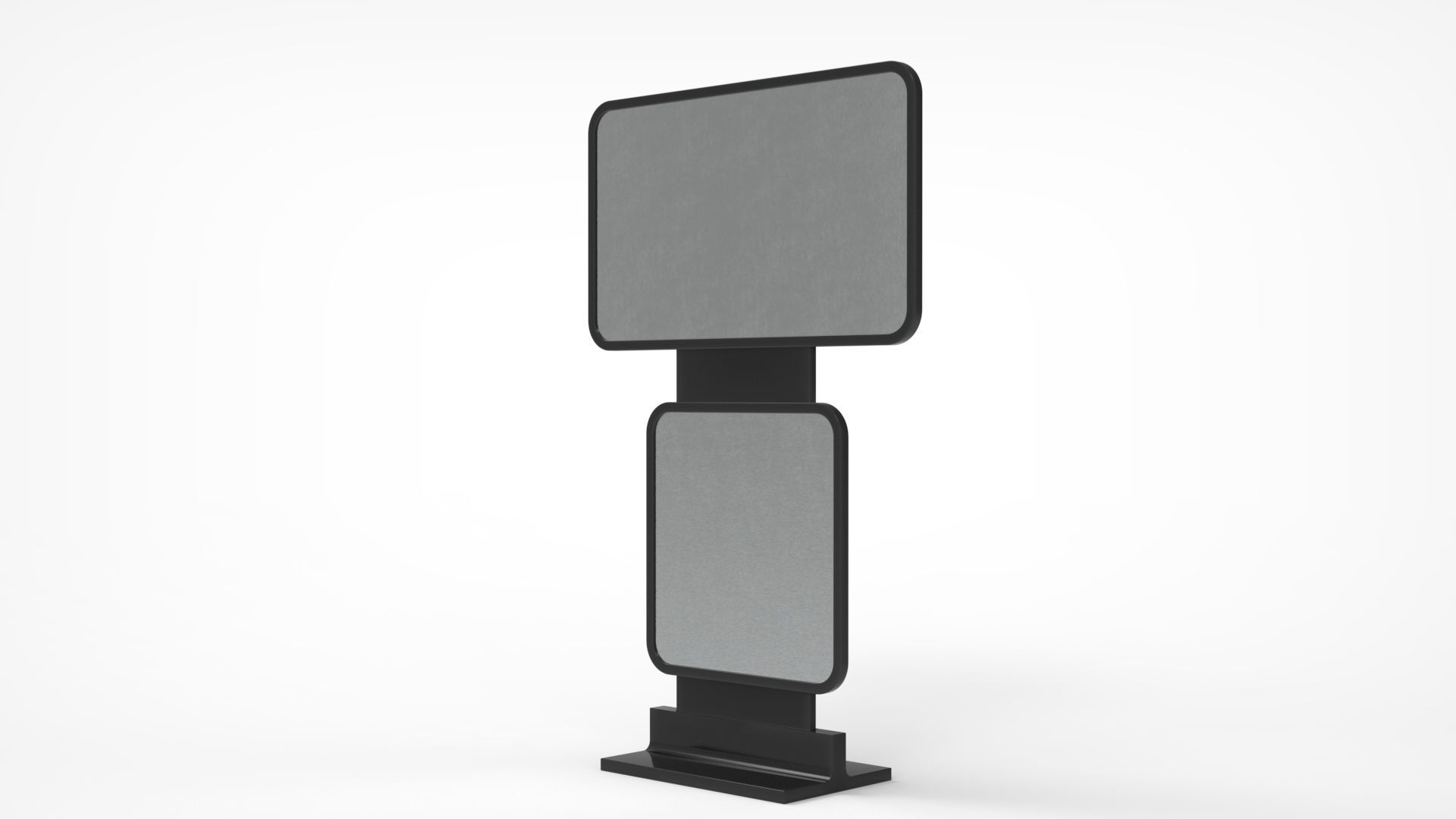 Outdoor Advertising Stand V12 3D model_2