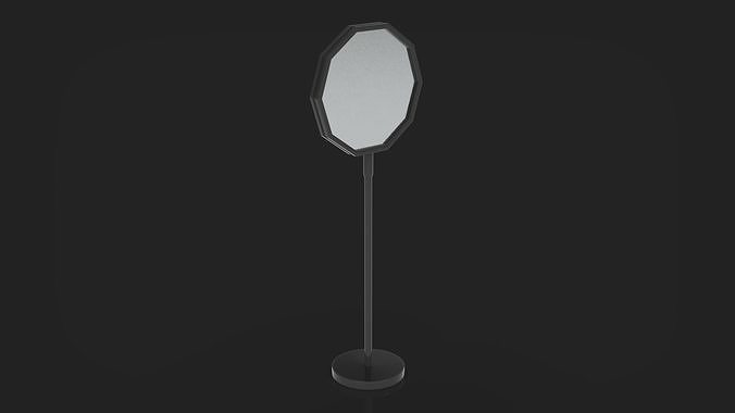 Outdoor Advertising sing Stand 3D model 5