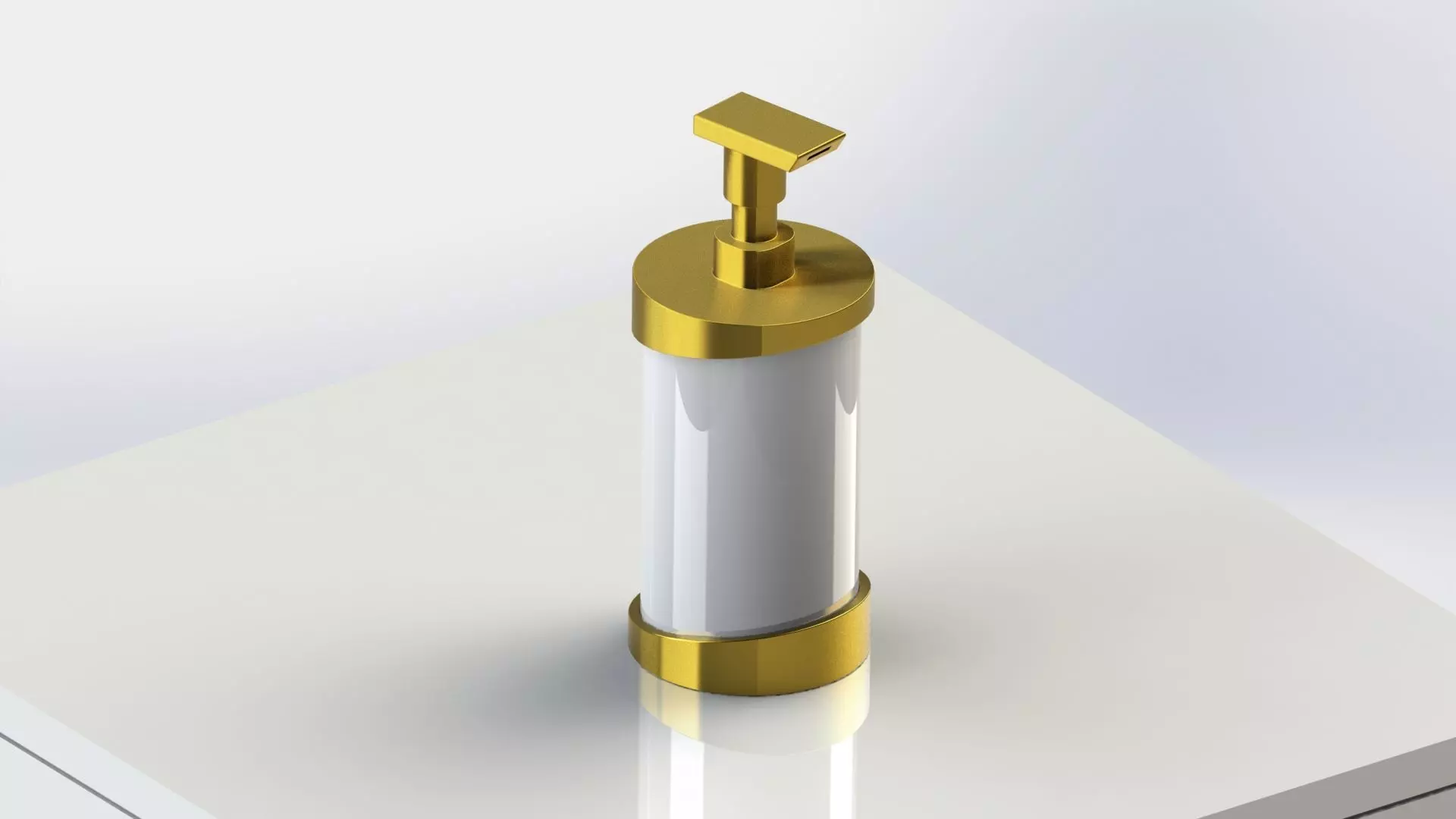 Modern Liquid Soap Dispenser Model A 3D model_0