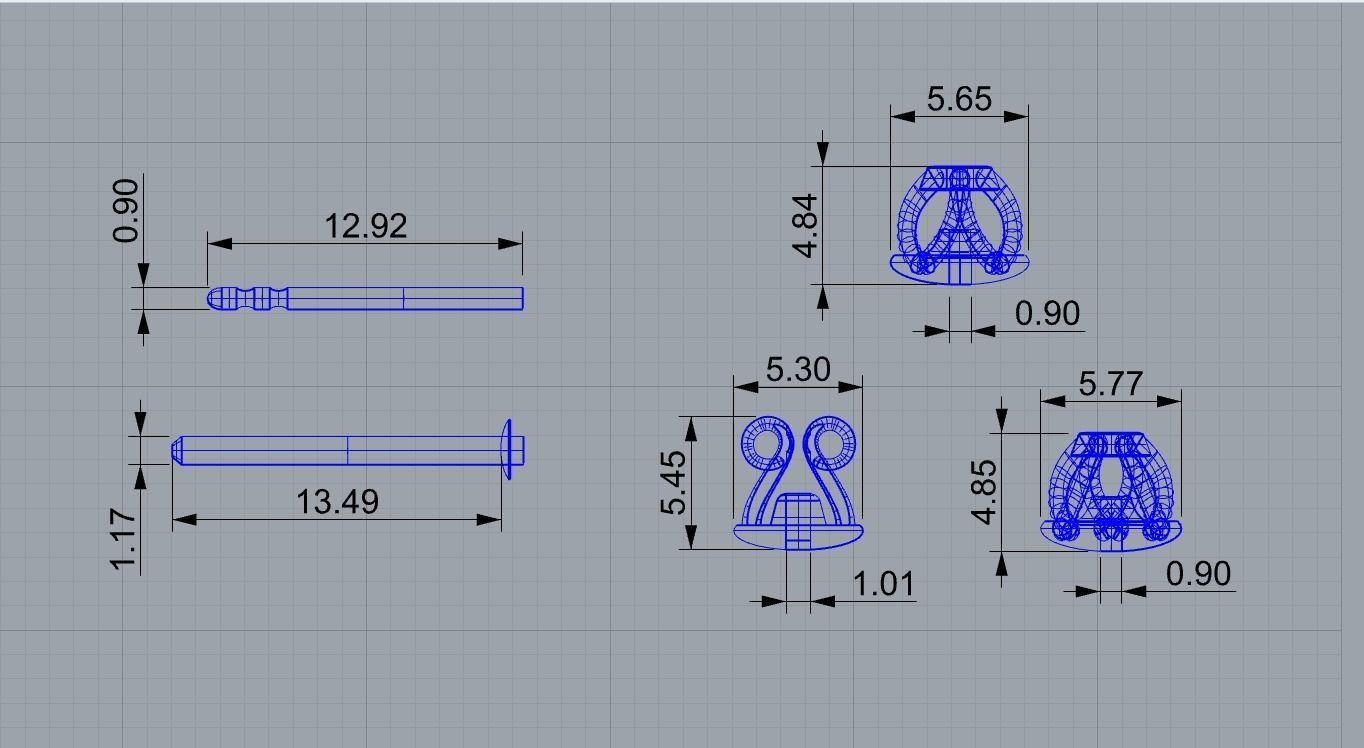 Eternity earrings plus 3 stud lock types 3D print model_19