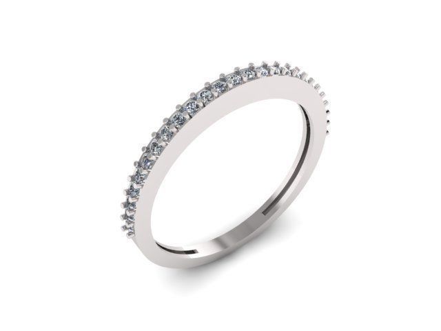 Diamond Ring  3D print model_3