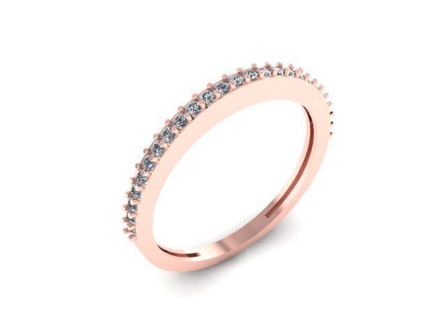 Diamond Ring  3D print model_2