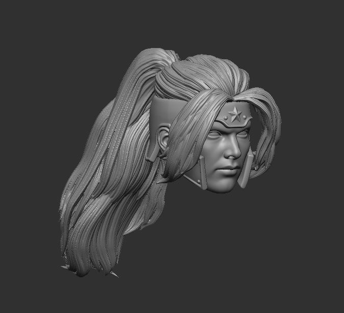 Artemis - Headsculpt for Action Figures 3D print model_2