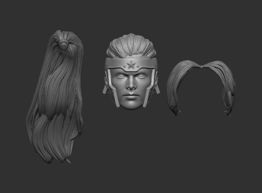 Artemis - Headsculpt for Action Figures 3D print model_1