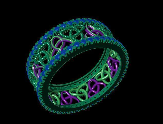 Rings 3D print model_2