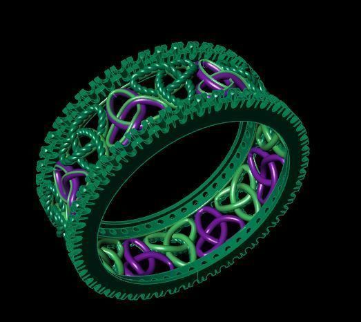 Rings 3D print model_4