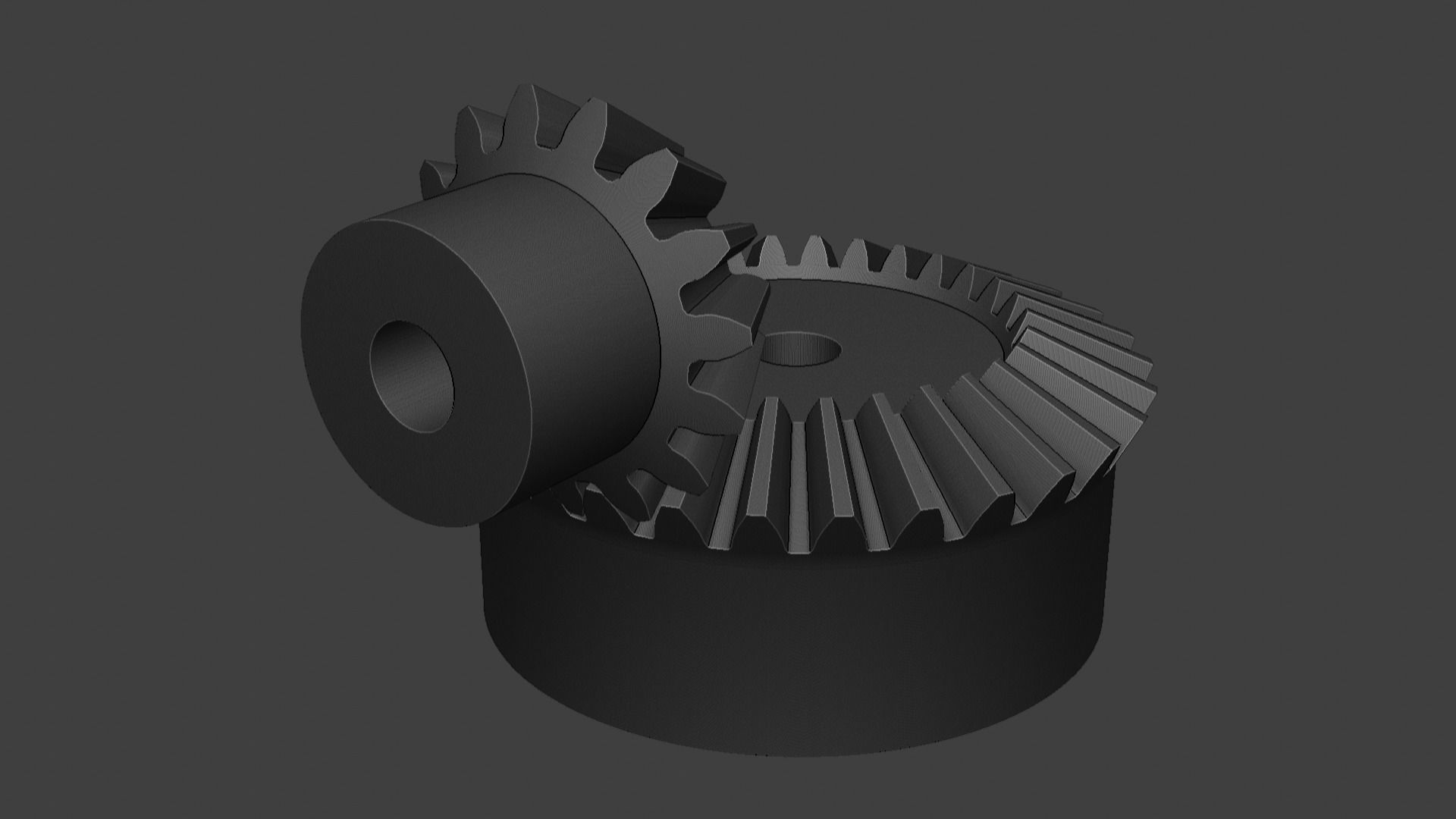 TRANSMISSION BEVEL GEAR SET 3M T15 T30 2 TO 1 RATIO  3D print model_3