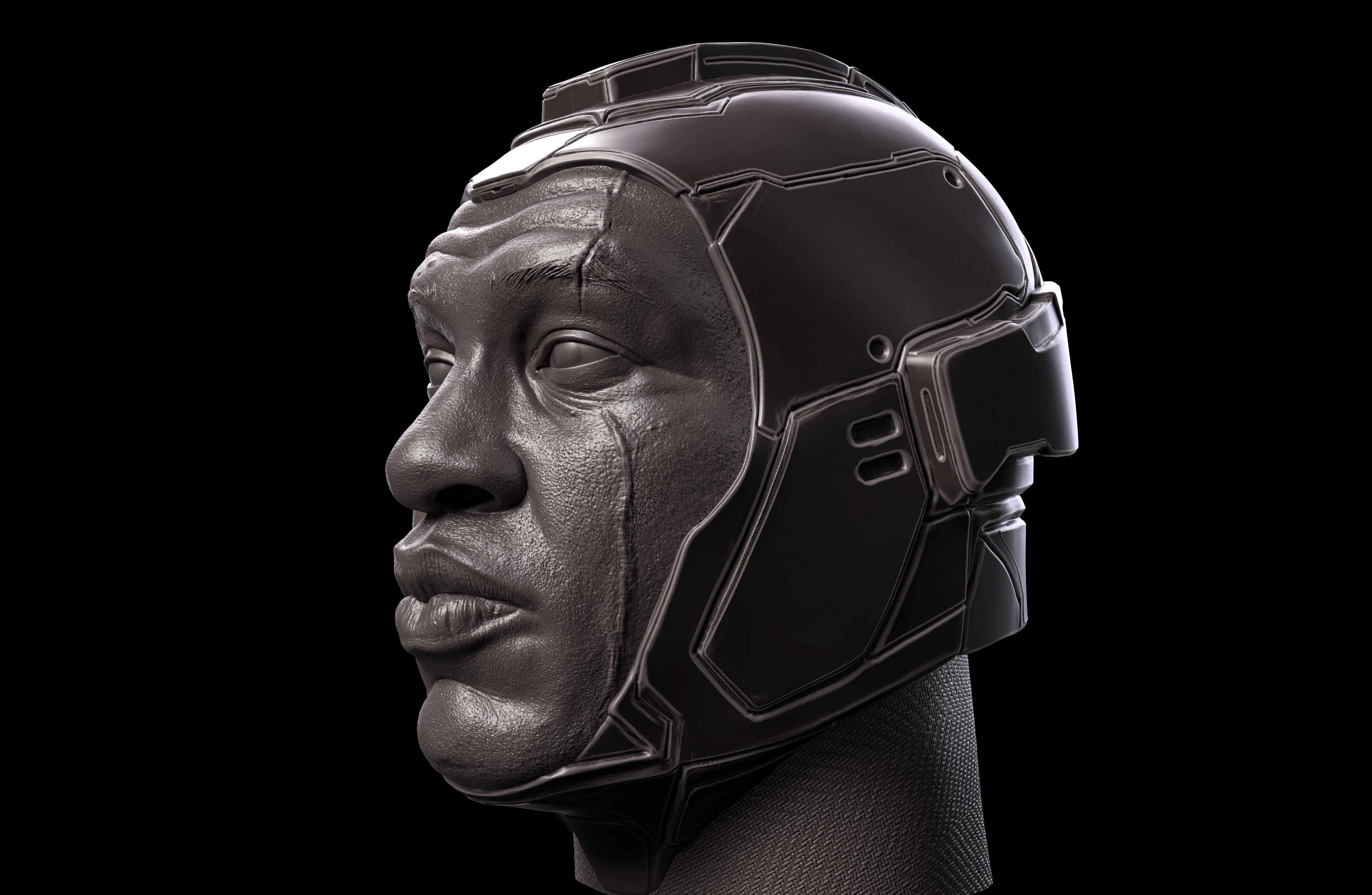 Kang- Jonathan Majors Head 3D print model_1