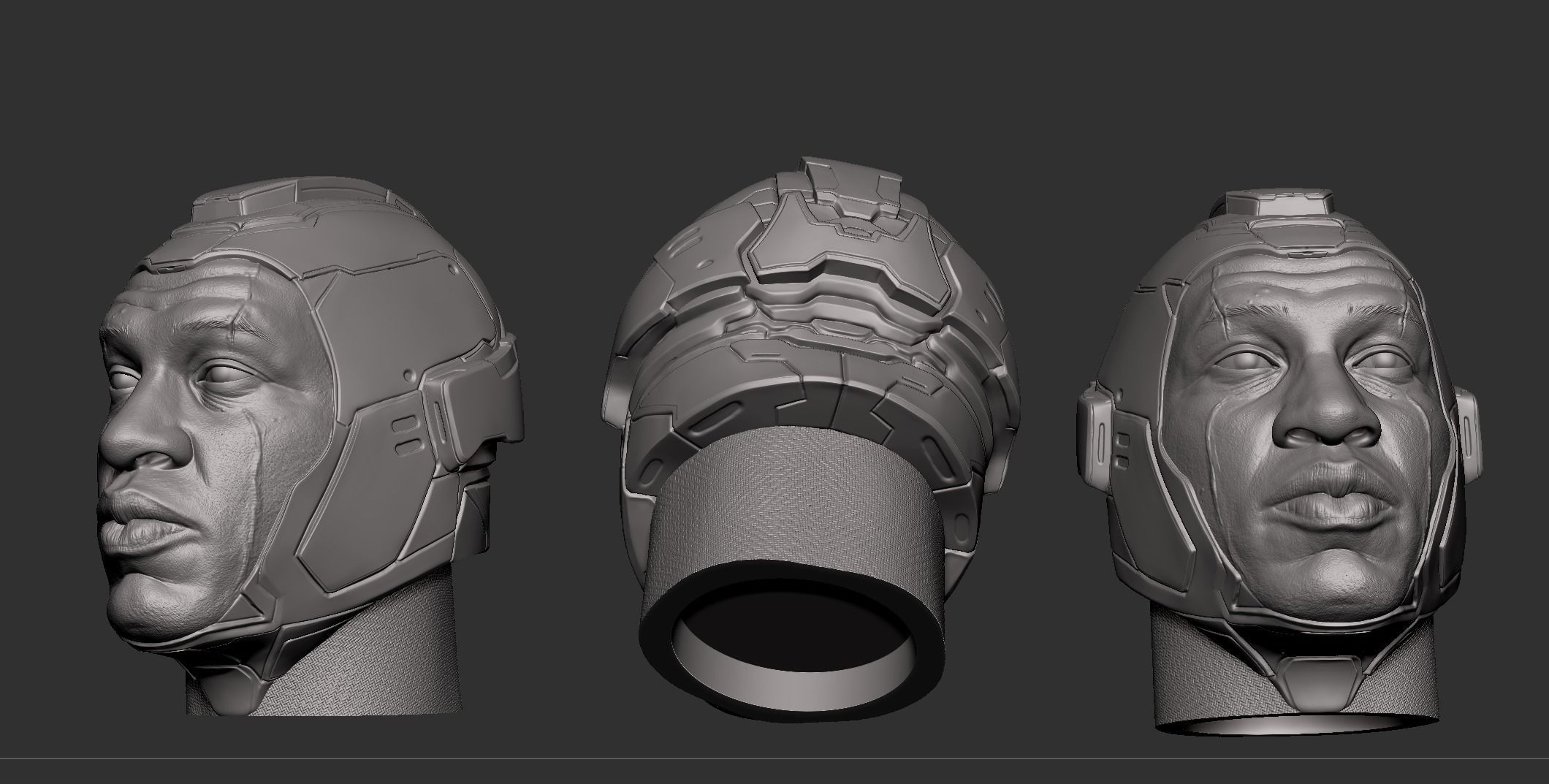 Kang- Jonathan Majors Head 3D print model_10