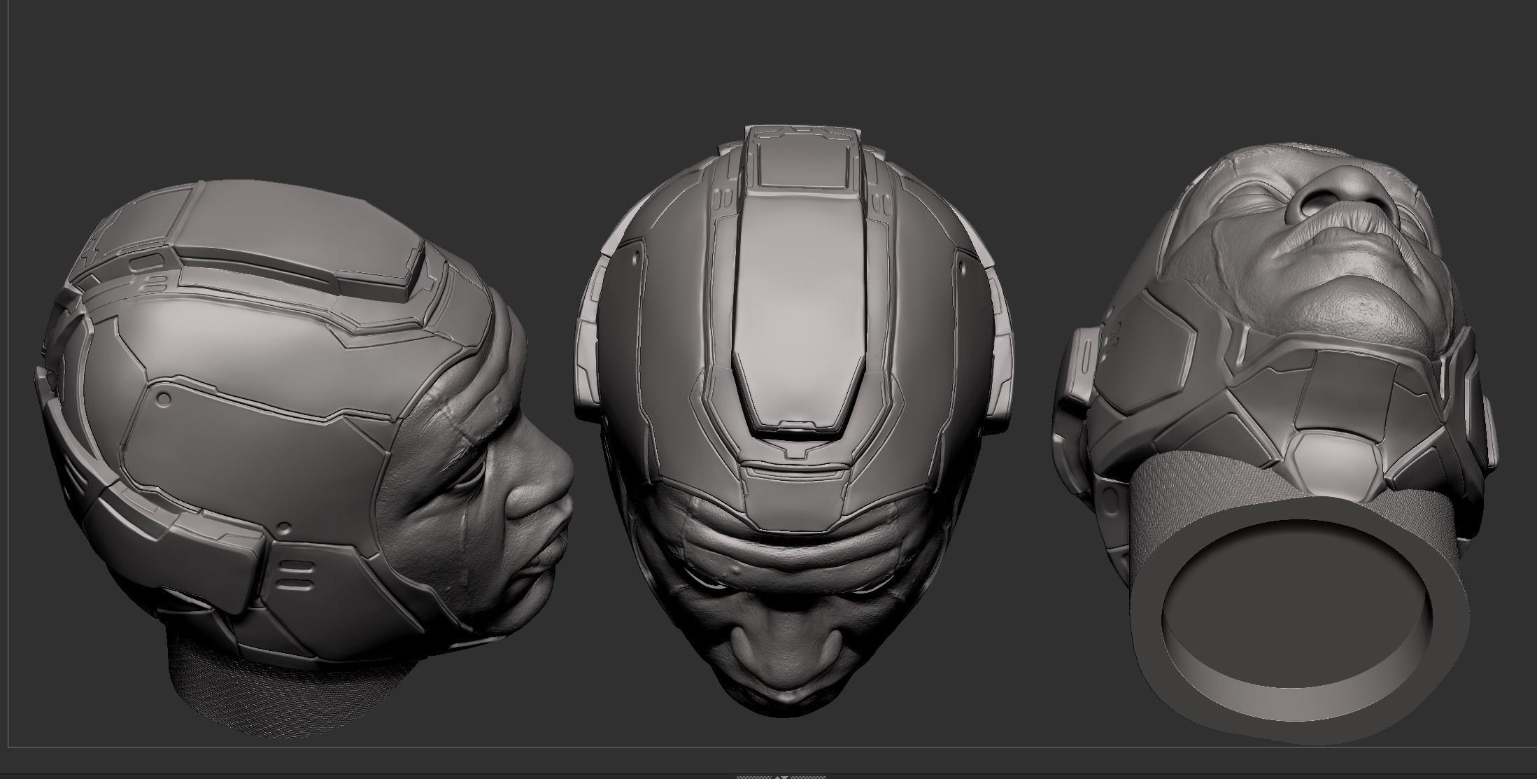 Kang- Jonathan Majors Head 3D print model_9