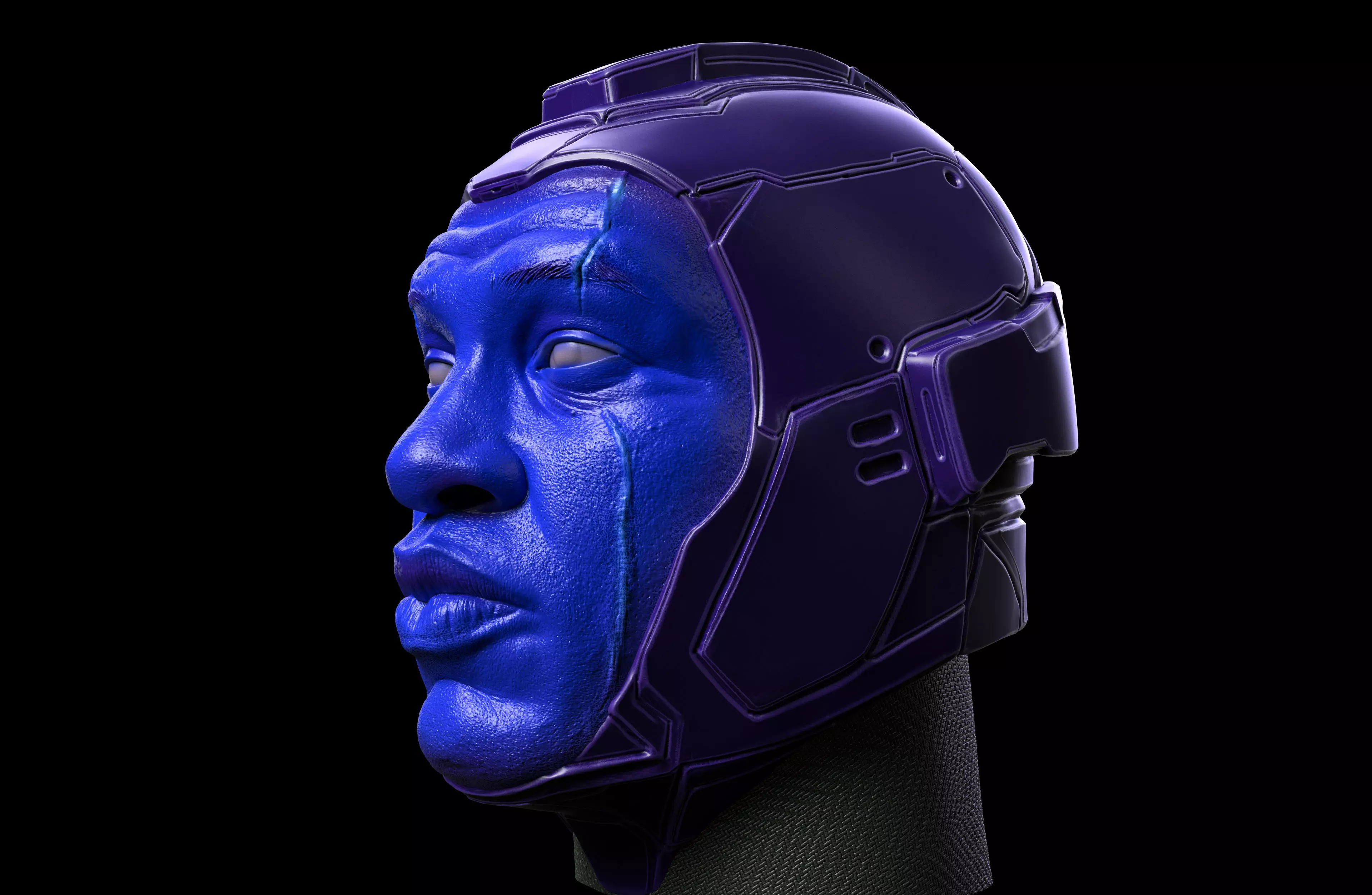 Kang- Jonathan Majors Head 3D print model_0
