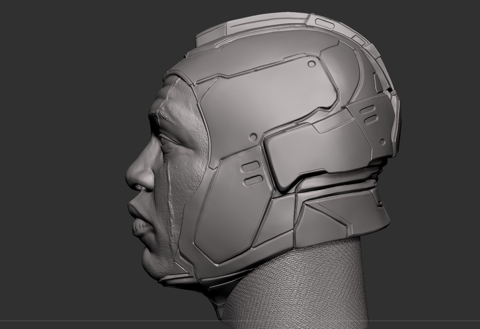 Kang- Jonathan Majors Head 3D print model_4