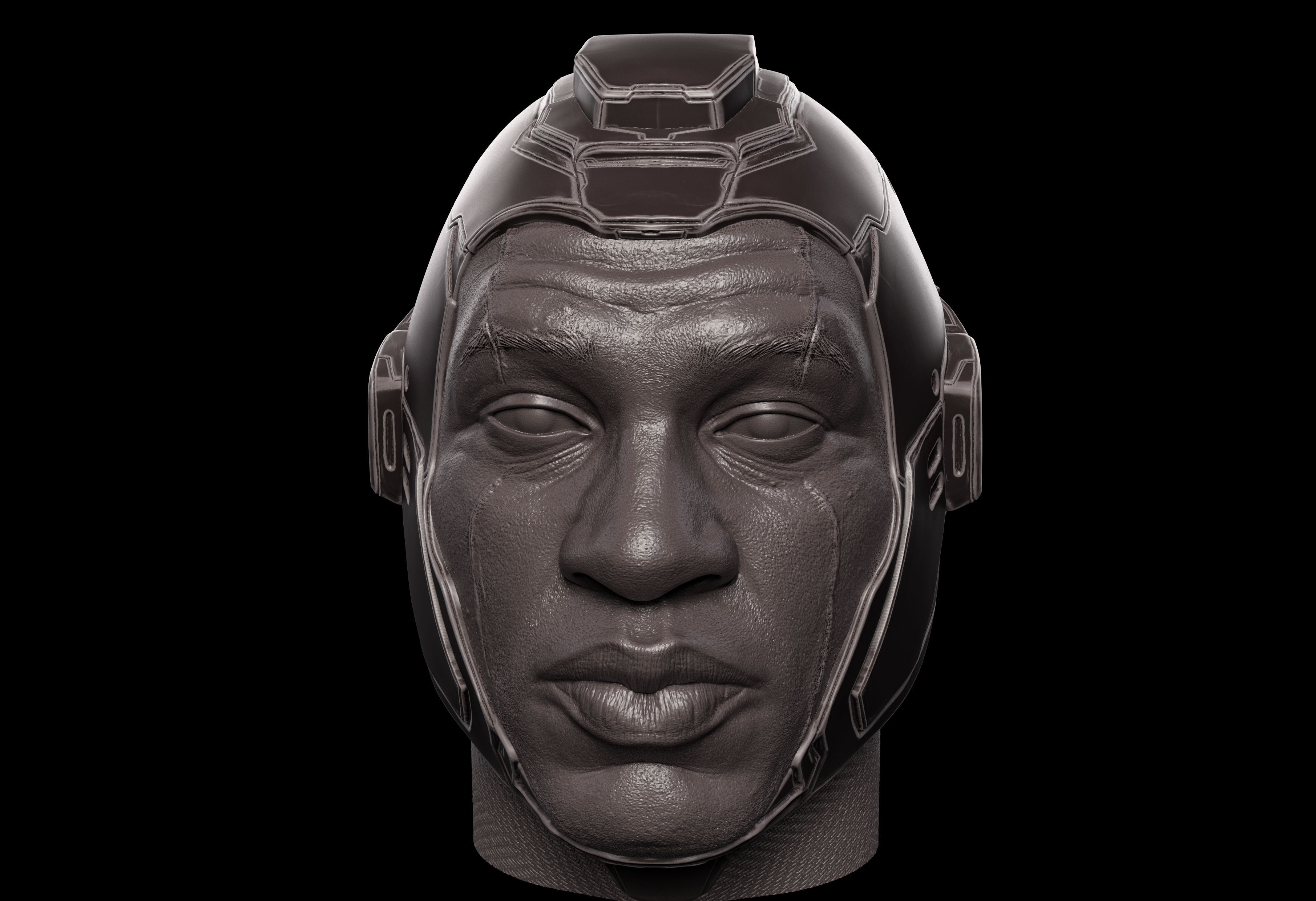 Kang- Jonathan Majors Head 3D print model_2