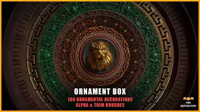 Ornament Box - 160 Ornamental Decorations 