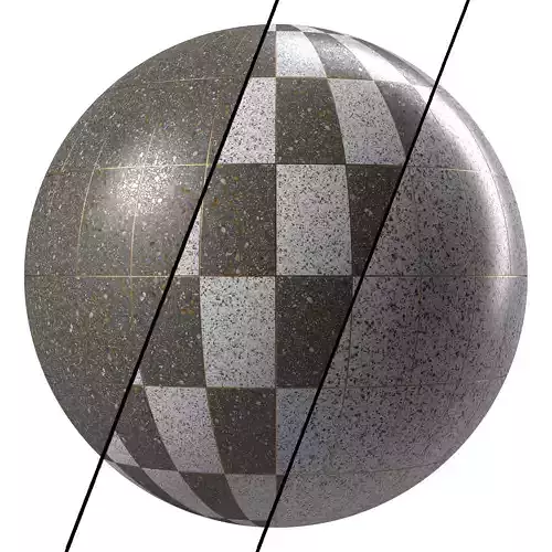 Terrazzo Materials 10- Tiling By Metal Gaps - Pbr 4k Seamless