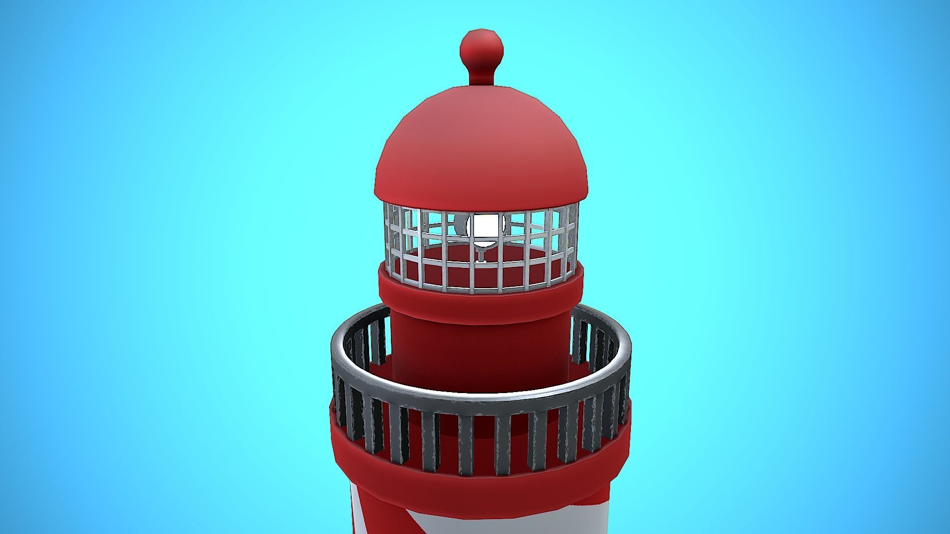 LIGHTHOUSE CARTOON STYLIZED Low-poly 3D model_10