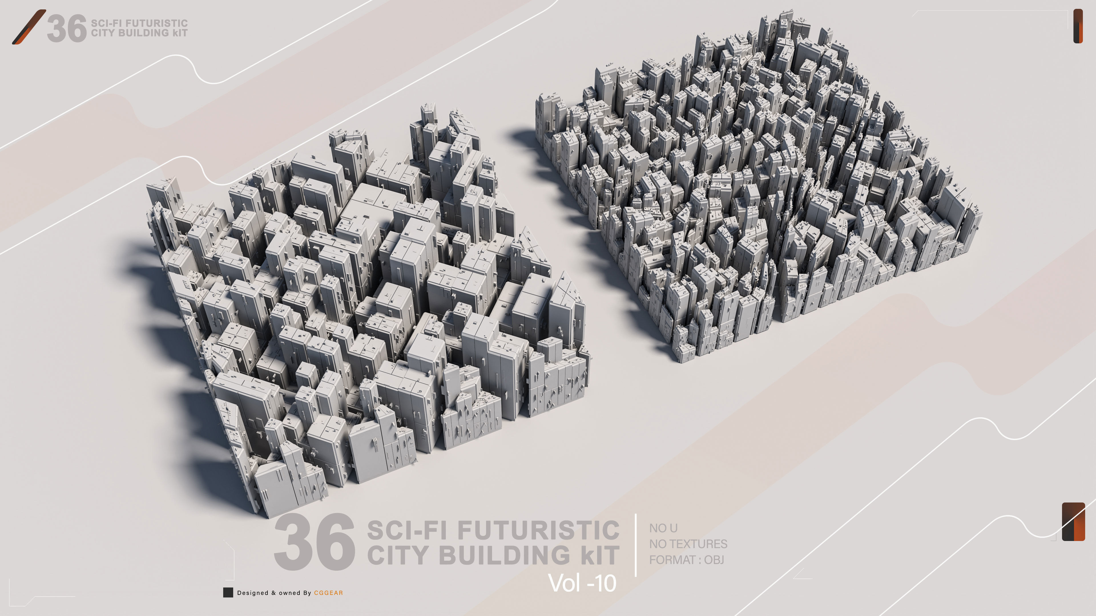 36 SCI-FI BUILDINGS CITY KIT vol 10 3D model_14