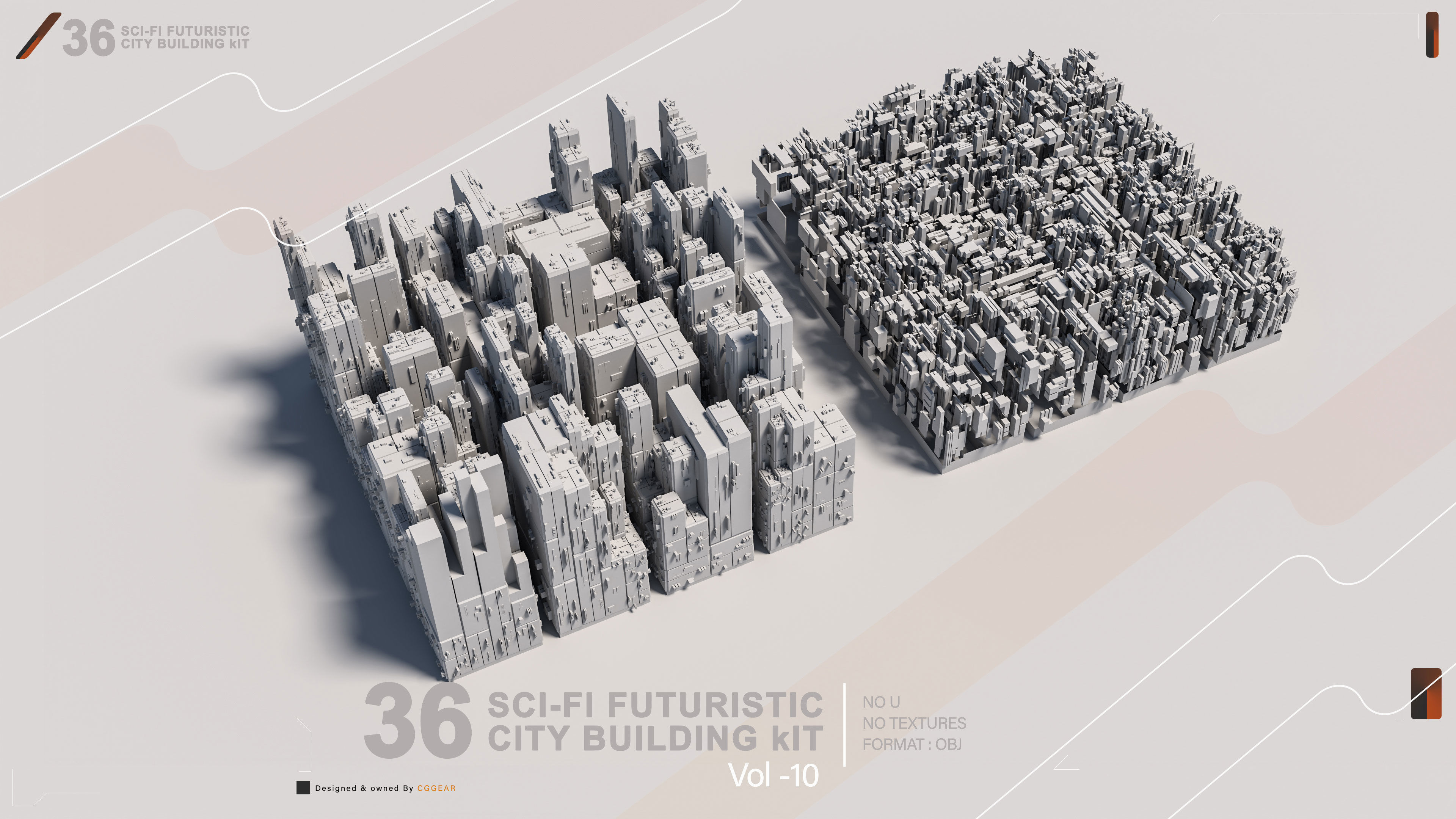 36 SCI-FI BUILDINGS CITY KIT vol 10 3D model_13
