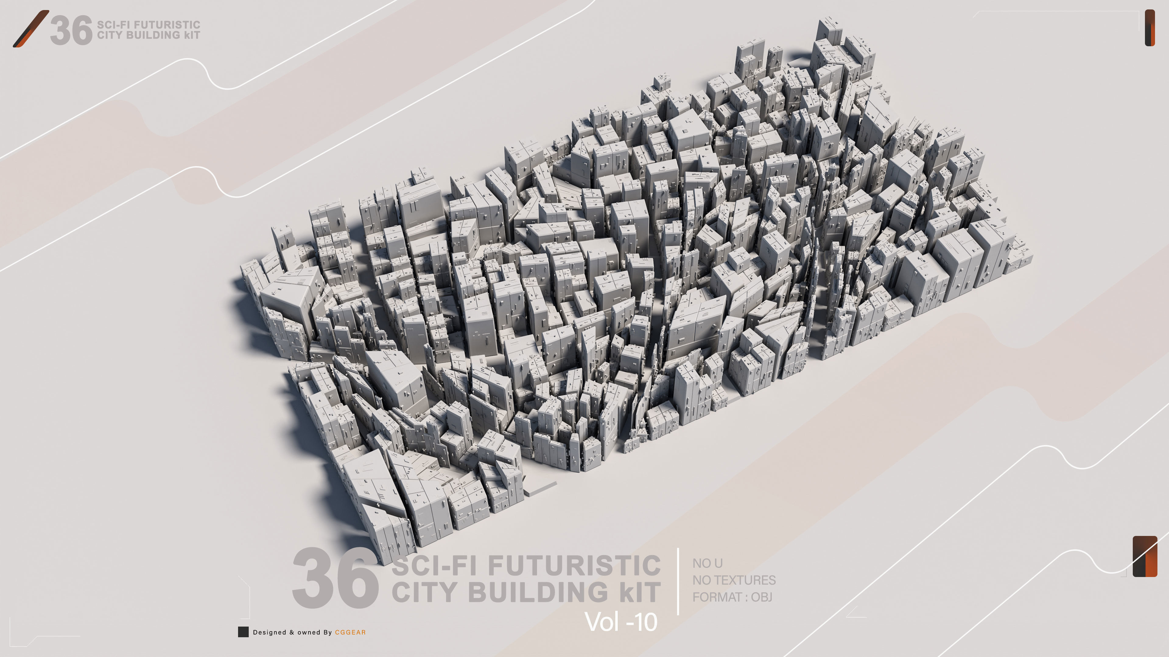 36 SCI-FI BUILDINGS CITY KIT vol 10 3D model_15