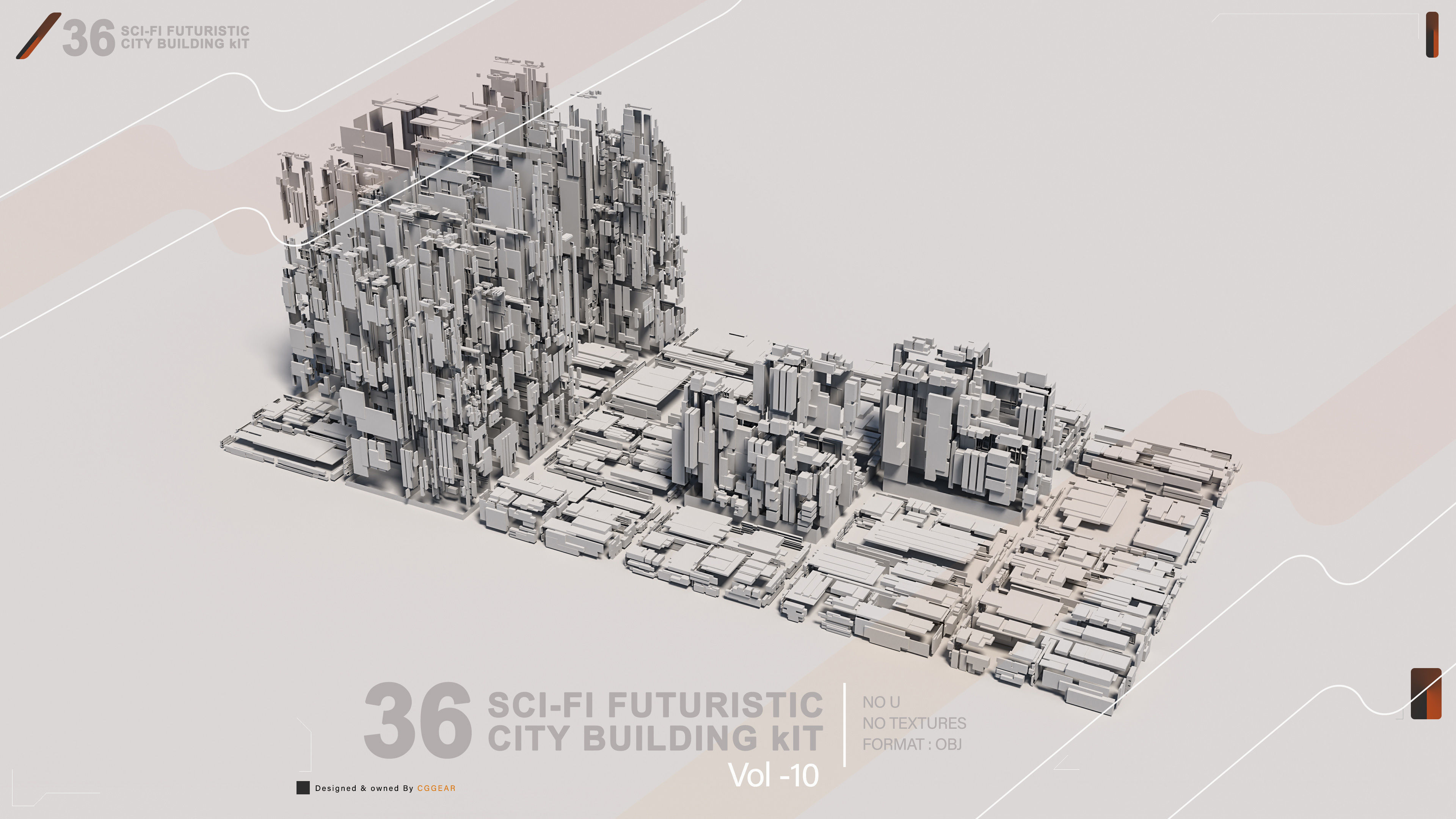 36 SCI-FI BUILDINGS CITY KIT vol 10 3D model_18