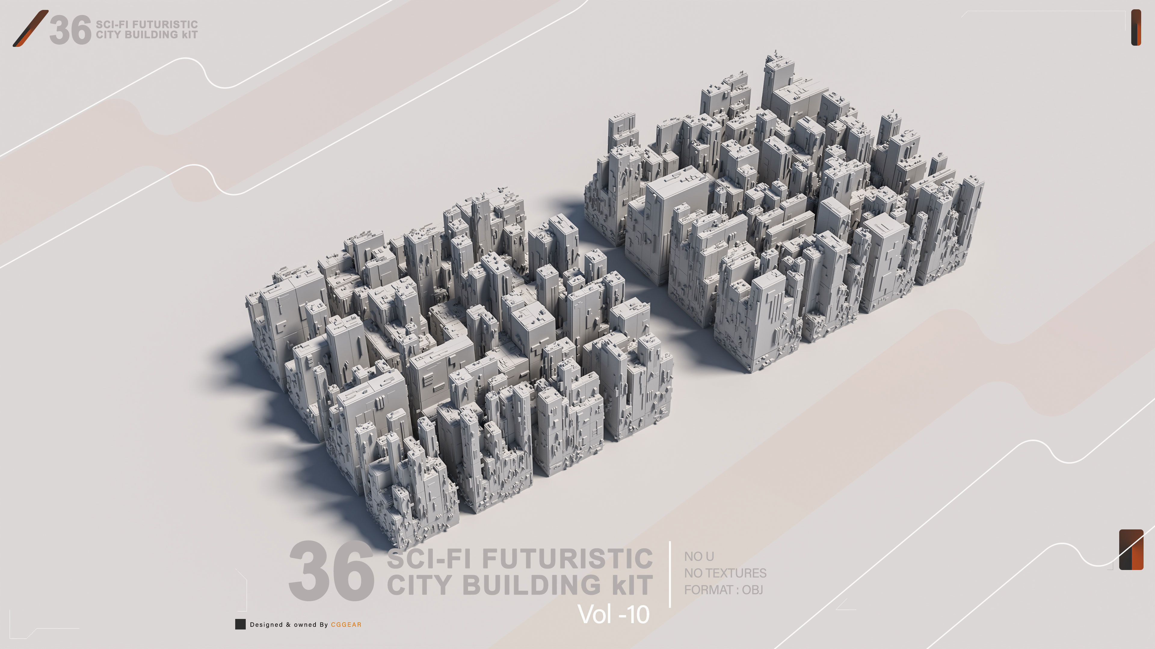 36 SCI-FI BUILDINGS CITY KIT vol 10 3D model_12