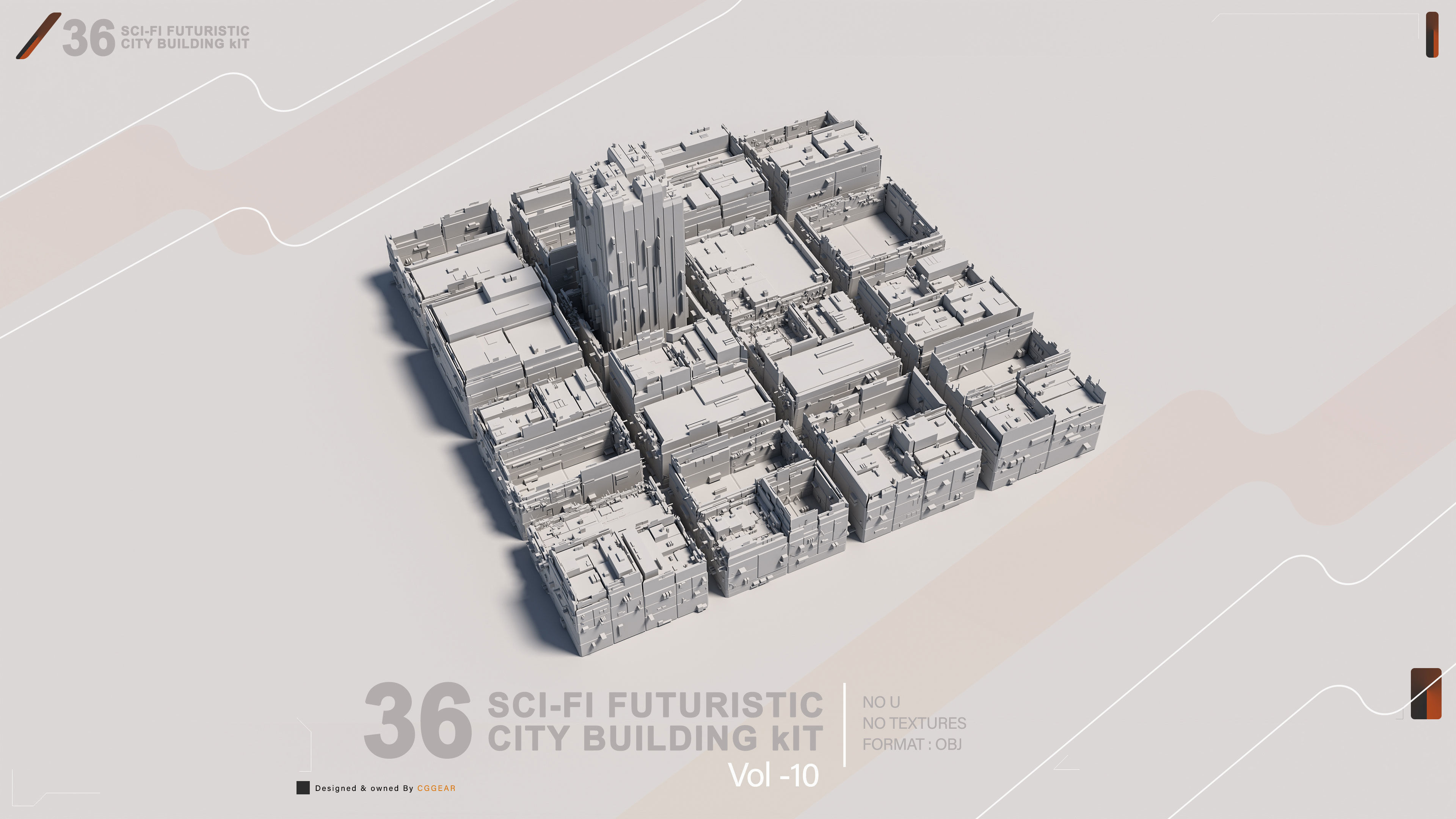 36 SCI-FI BUILDINGS CITY KIT vol 10 3D model_17