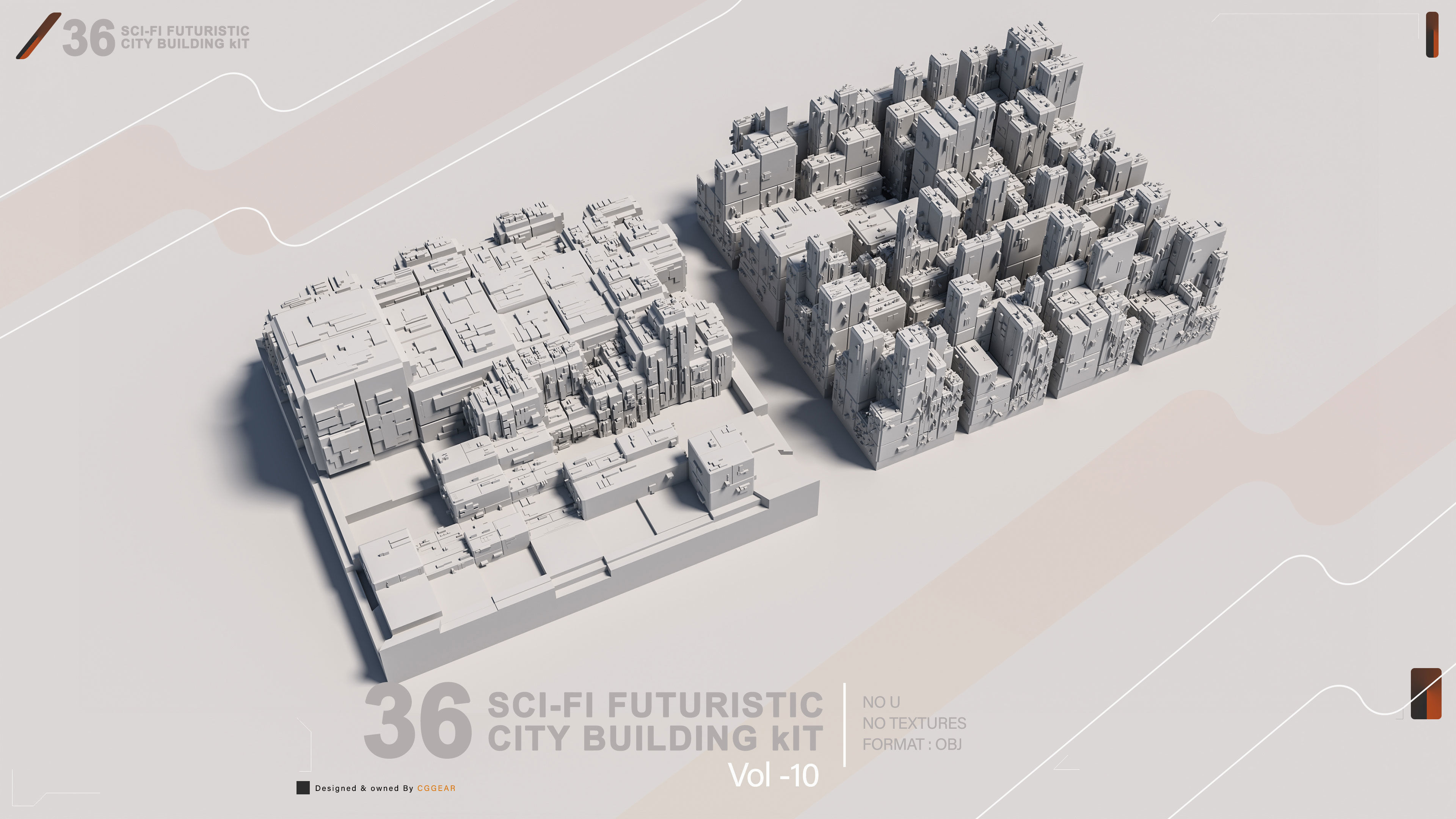 36 SCI-FI BUILDINGS CITY KIT vol 10 3D model_16
