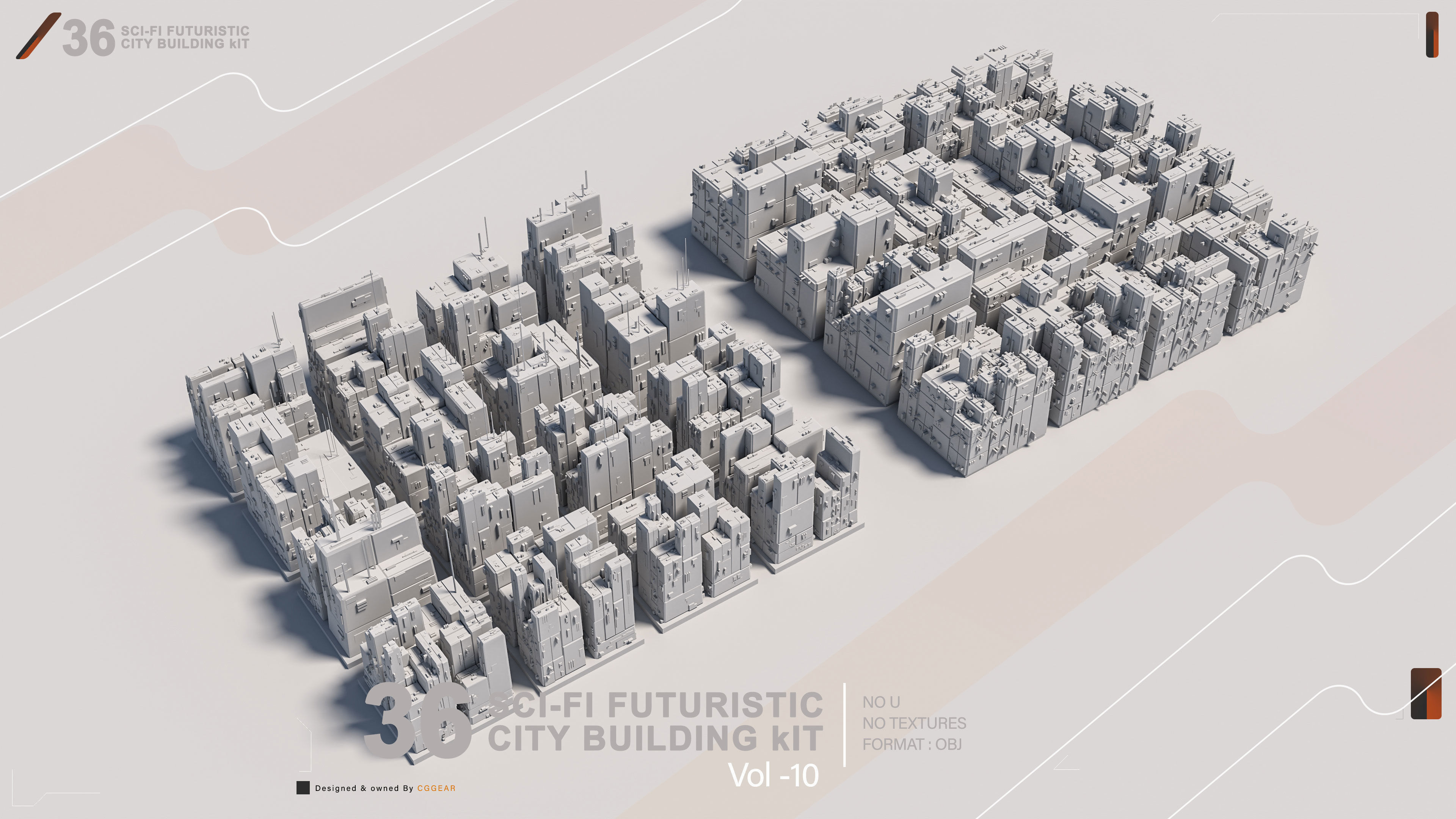 36 SCI-FI BUILDINGS CITY KIT vol 10 3D model_4