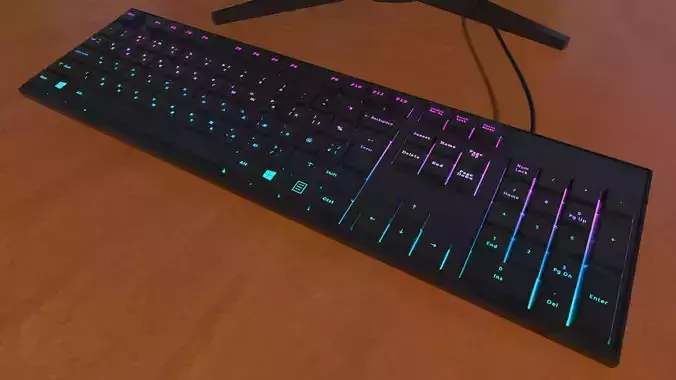 Computer Keyboard Low-poly 3D model Low-poly 3D model