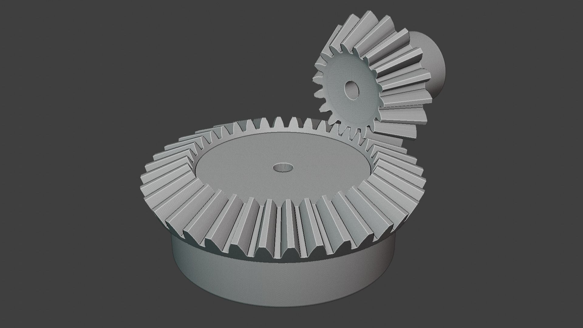 3M BEVEL SPUR GEAR SET 3M T18 T36 3D print model_1