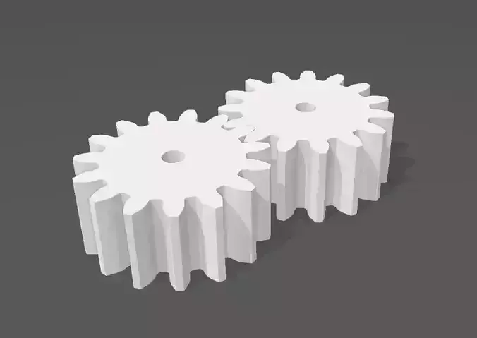 4M T15 TOOTH SPUR GEAR 30MM THICKNESS 3D print model