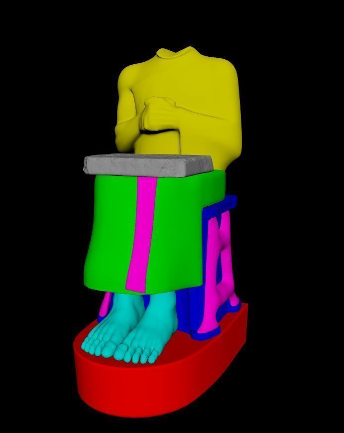 GUDEA PRINCE DE LAGASH STATUE  3D model_4